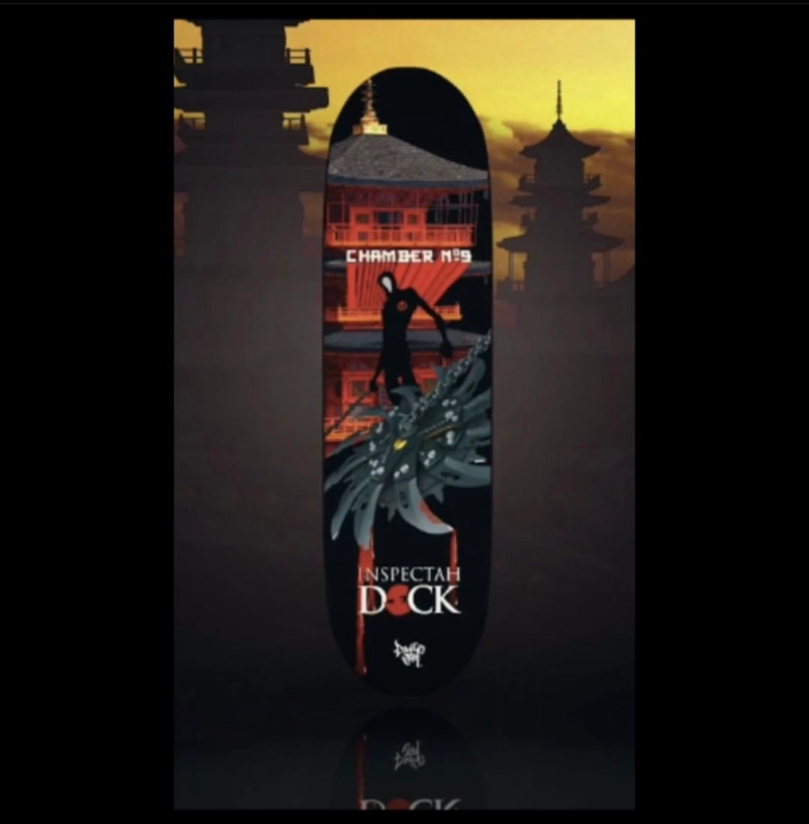 LIMITED EDITION* AUTOGRAPHED CHAMBER NO. 9 SKATEBOARD